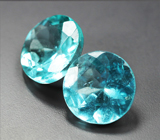 Пара "неоновых" апатитов 1,54 карата 