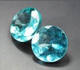 Пара "неоновых" апатитов 1,54 карата