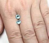 Пара "неоновых" апатитов 1,54 карата