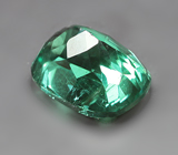 Топовый цвет! Голубовато-зеленый "неоновый" апатит 2,56 карата 