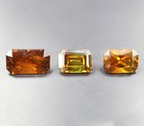 Набор из 3 сфалеритов 3,83 карата 