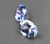 Пара чистейших танзанитов 2,03 карата 