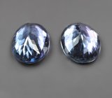 Пара чистейших танзанитов 2,03 карата