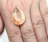 Редкий! Крупный топаз с рутилом 45,73 карата