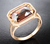 Кольцо с чистейшим крупным цирконом 6,29 карата  Золото