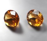 Пара чистейших цитринов мадейра 4,13 карата