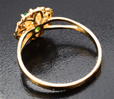 Золотое кольцо с невероятно-ярким уральским изумрудом 0,57 карата