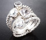 Комплект со шпинелями 3,24 карата и цирконами Золото