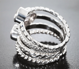 Комплект со шпинелями 3,24 карата и цирконами