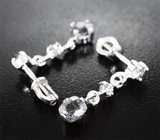 Комплект со шпинелями 3,24 карата и цирконами