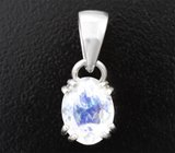 Кулон с ограненным лунным камнем 1,47 карата