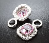 Подвесы для серег с пурпурными шпинелями со сменой цвета 2,67 карата