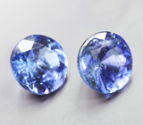Пара танзанитов 2,59 карата 