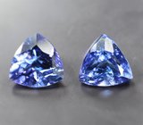 Пара танзанитов 2,01 карата 
