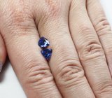 Пара танзанитов 2,01 карата 