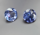 Пара танзанитов 2,02 карата 