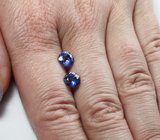 Пара танзанитов 2,02 карата