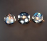 Набор из 3 лунных камней 2,76 карата 