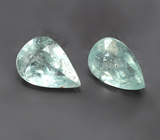 Редкая пара параиба турмалинов 1,34 карата 