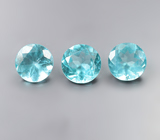 Набор из 3 «неоновых» апатитов 2,6 карата 