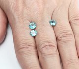 Набор из 3 «неоновых» апатитов 2,6 карата