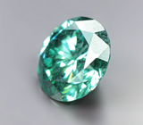 Голубовато-зеленый муассанит 2,97 карата