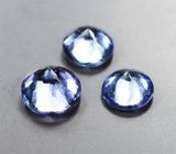 Набор из 3 танзанитов 1,75 карата