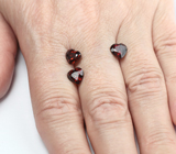 Крупный набор из 3 цирконов редкой огранки 5,28 карата