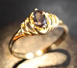 Золотое кольцо с уральским александритом 0,57 карата