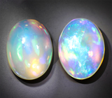 Пара кристаллических эфиопских опалов 6,63 карата 