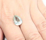 Голубовато-зеленый турмалин 4,38 карата 