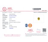 Высокая дисперсия! Зеленовато-желтый сфен высокой чистоты 3,04 карата