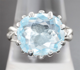 Кольцо с аквамарином 5,95 карата
