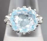 Кольцо с аквамарином 5,95 карата