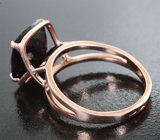 Кольцо с ограненным черным опалом 2,93 карата