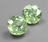 Пара демантоидов 0,85 карата