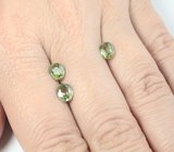 Высокая дисперсия! Крупный набор из 3 демантоидов 2,68 карата