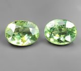 Пара демантоидов 1,69 карата 