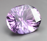 Крупный аметист лазерной огранки 33,41 карата 