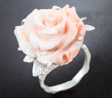 Комплект с резным кораллом 80,05 карата 