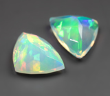 Пара ограненных эфиопских опалов 2,05 карата 