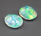 Пара ограненных эфиопских опалов 0,67 карата 