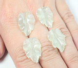 Набор резного нефрита 22 карата 