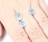 Набор из 3 аквамаринов 4,97 карата