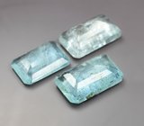 Крупный набор из 3 аквамаринов 12,12 карата