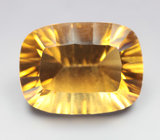 Чистейший крупный цитрин лазерной огранки 16,24 карата 