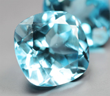 Крупная пара London топазов 17,75 карата