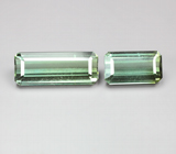 Пара зеленых турмалинов 2,88 карата