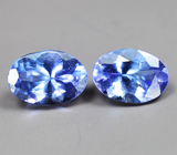 Пара ярких насыщенных танзанитов 1,57 карата