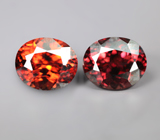 Пара цирконов высокой чистоты 4,36 карата